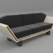 Sofá moderno 3D modelo Compro - render