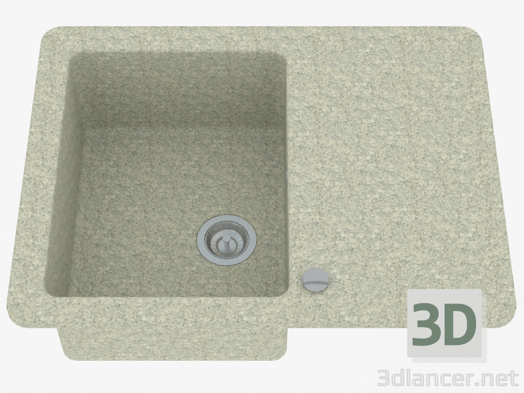 modello 3D lavandino della cucina Vivo (ZQV 111A) - anteprima