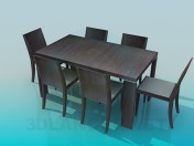 Table and chairs set