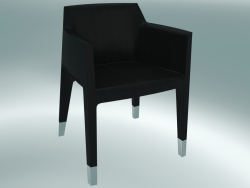 Fauteuil MON AMI fauteuil (1900-12, cuir Florida 2002 noir)