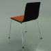 Modelo 3d Cadeira 3934 (4 pernas de metal, acabamento frontal, bétula preta) - preview