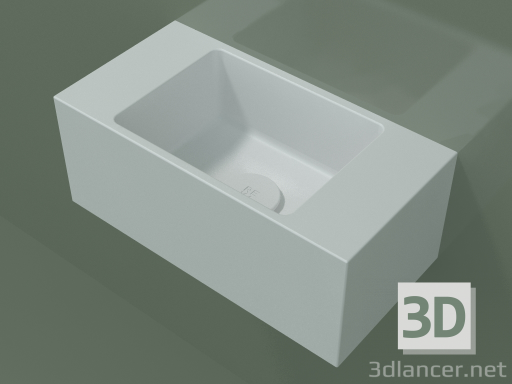 3D modeli Duvara monte lavabo Lavamani (02UL21101, Glacier White C01, L 40, P 20, H 16 cm) - önizleme