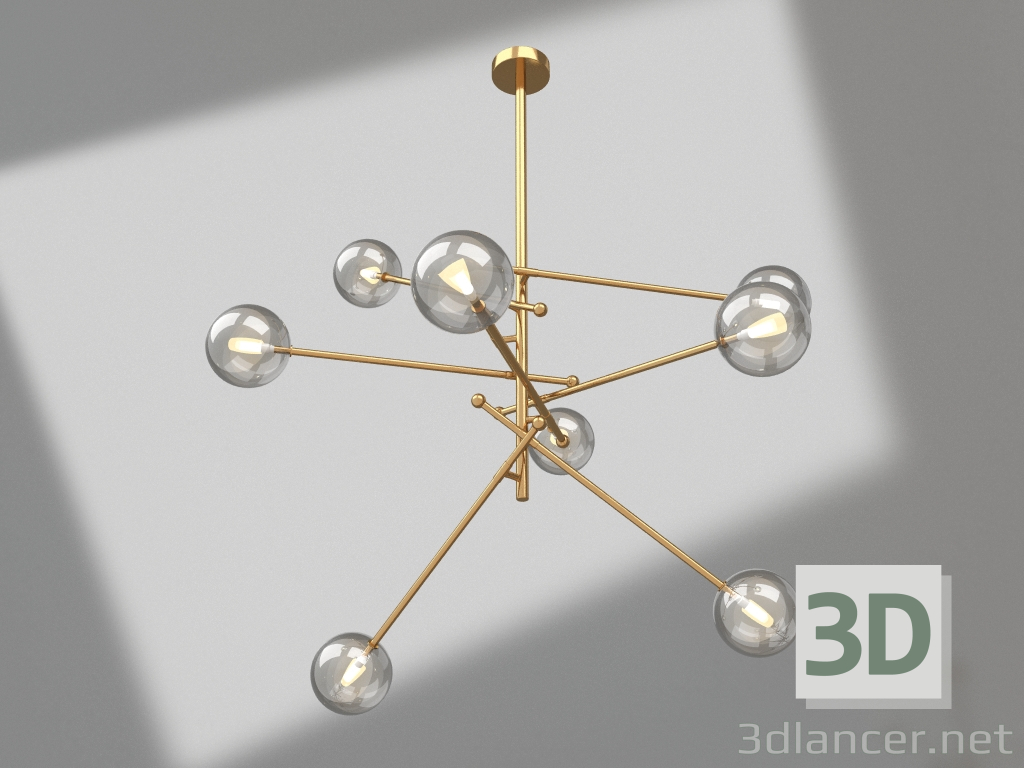 modello 3D Lampadario marzo bronzo (08467-8.20) - anteprima