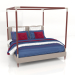 3d модель Ліжко з балдахіном (BS101) – превью