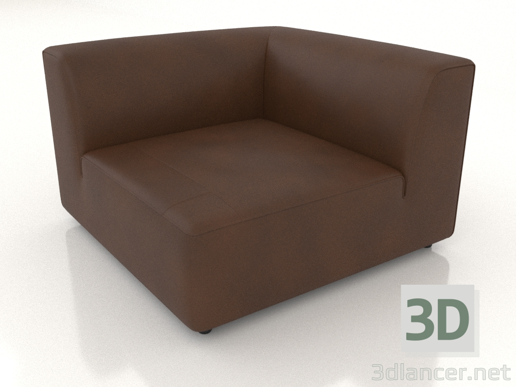 3D modeli Köşe kanepe modülü - önizleme