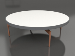 गोल कॉफ़ी टेबल Ø120 (एन्थ्रेसाइट, डेकटन जेनिथ)