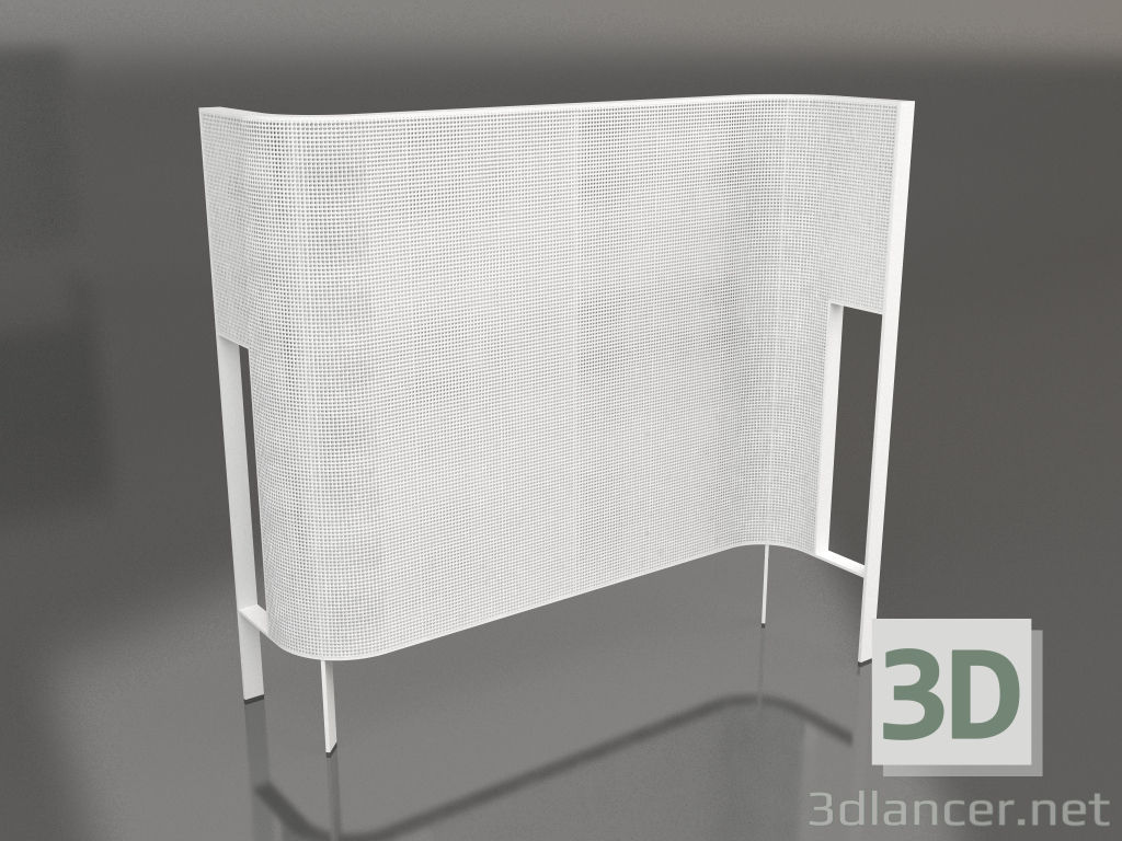 3D Modell Trennwand (Weiß) - Vorschau