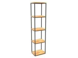 Scaffale rettangolare grande (PAVIMENTO LEGNO, 40x30x170, 5 ripiani)