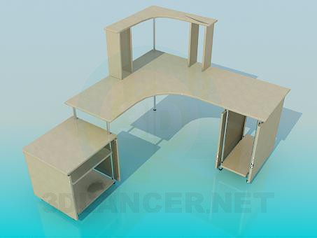 modelo 3D Escritorio - escuchar modelo 3D Escritorio - escuchar