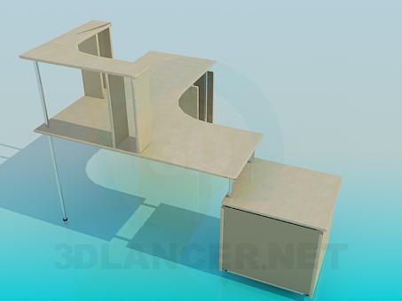 modelo 3D Escritorio - escuchar modelo 3D Escritorio - escuchar