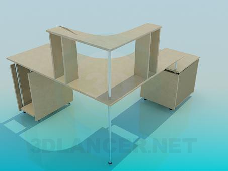 modelo 3D Escritorio - escuchar modelo 3D Escritorio - escuchar