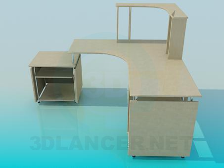 modelo 3D Escritorio - escuchar modelo 3D Escritorio - escuchar
