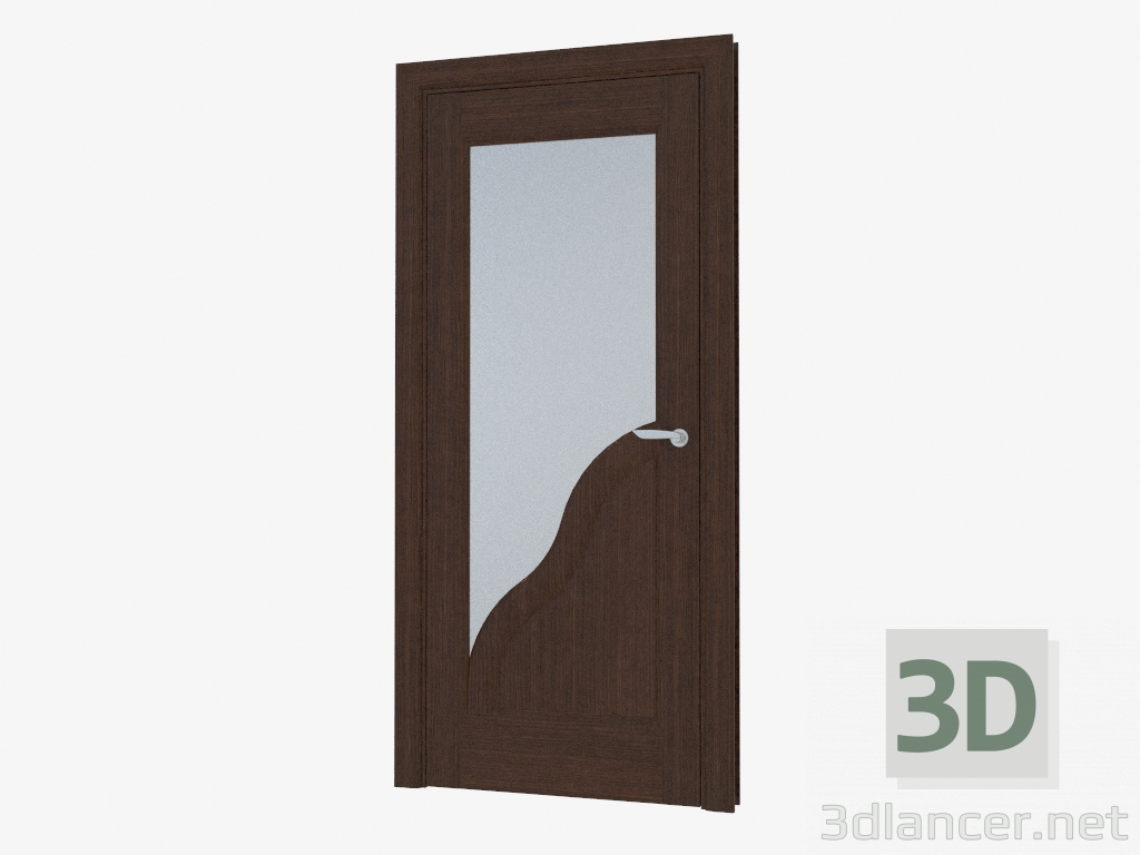 3d модель Дверь межкомнатная (ДО Krugly) – превью