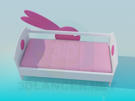 3d model Crib - preview 3d model Crib - preview