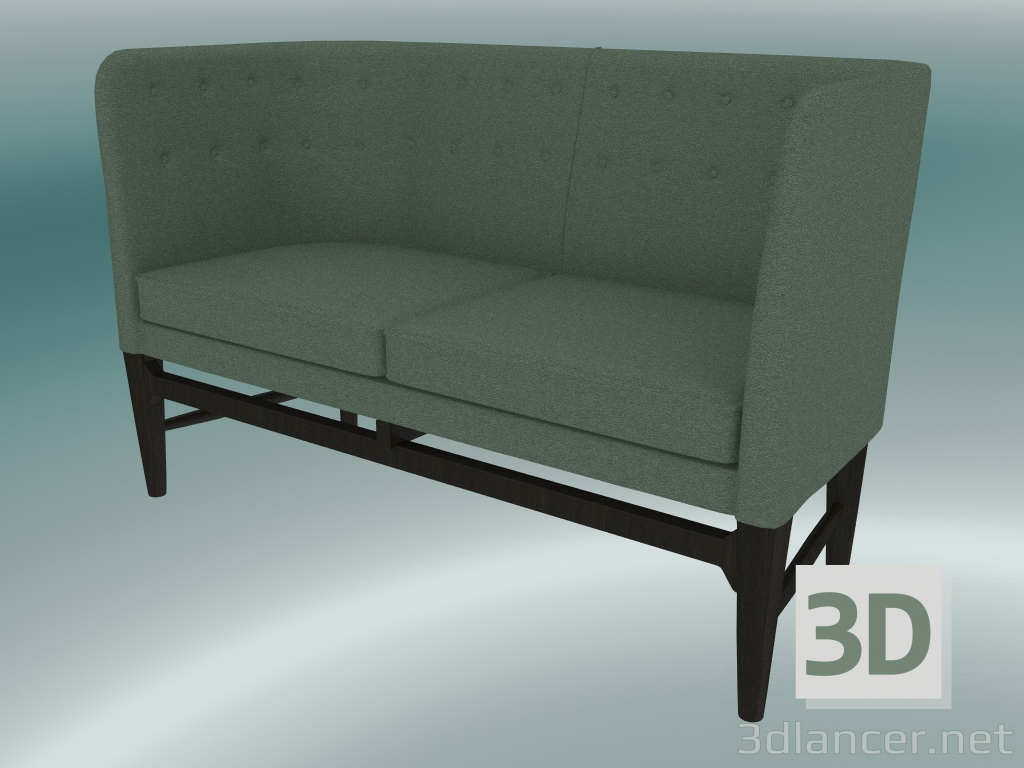 Modelo 3d Prefeito de sofá duplo (AJ6, A 82cm, 62x138cm, Noz, Divina - 944) - preview