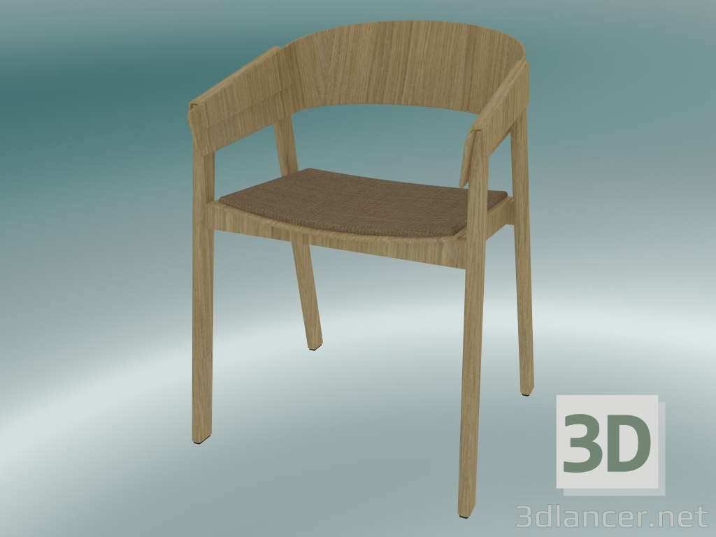 3 डी मॉडल कुर्सी कवर (रीमिक्स 252, ओक) - पूर्वावलोकन