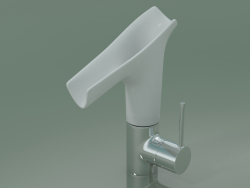 Miscelatore lavabo con bocca in vetro (12113000)