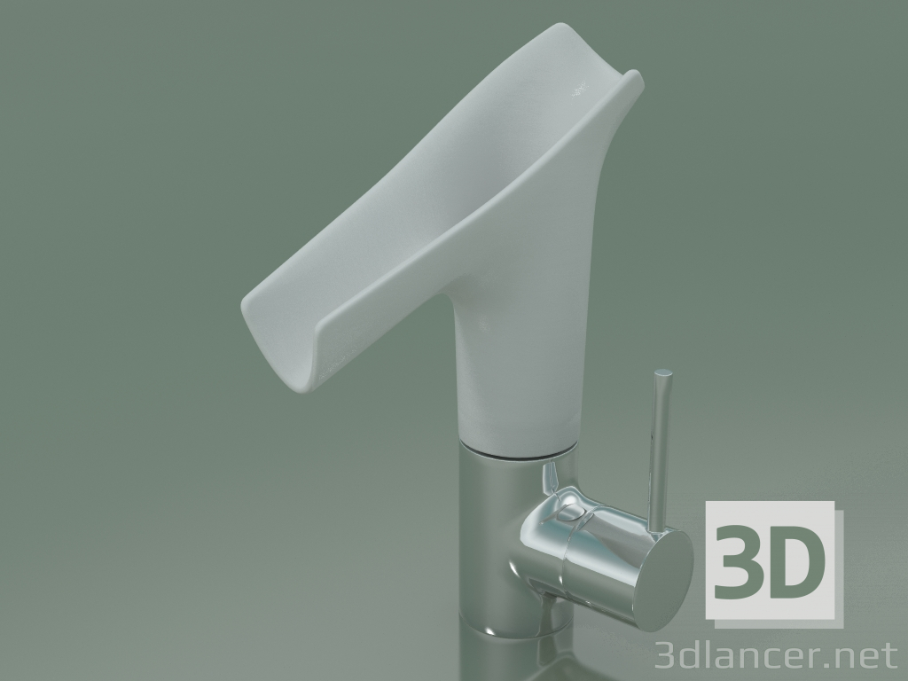 Modelo 3d Misturador para lavatório com bico de vidro (12113000) - preview
