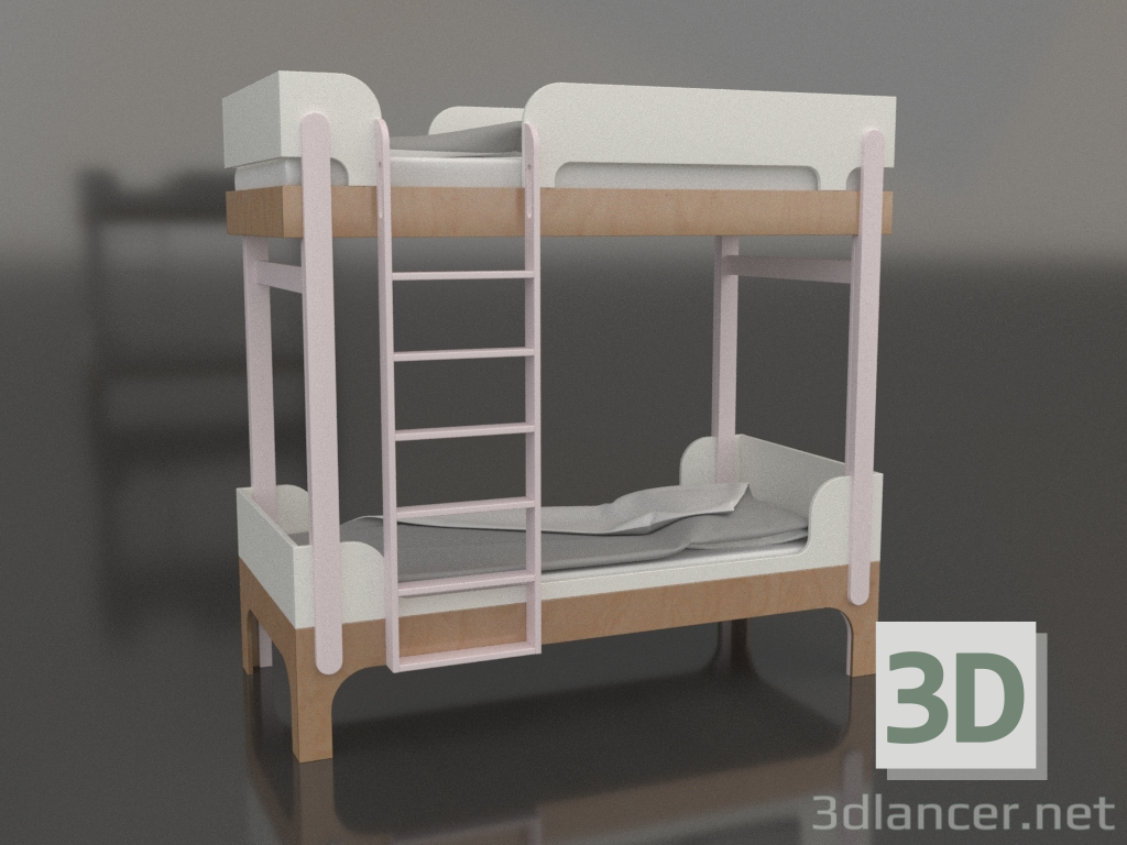 3 डी मॉडल चारपाई बिस्तर ट्यून क्यू (UPTQA1) - पूर्वावलोकन