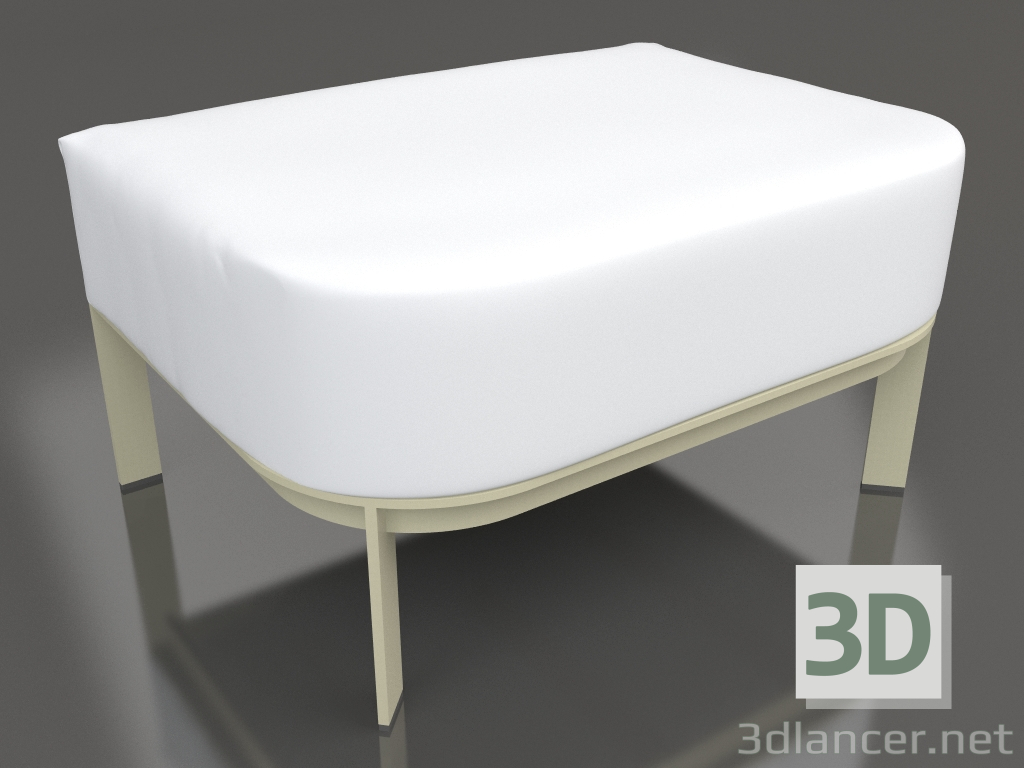 3D Modell Pouf für einen Stuhl (Gold) - Vorschau