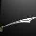 modèle 3D Chrome de l’épée - preview