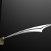 3d model Sword chrome - preview