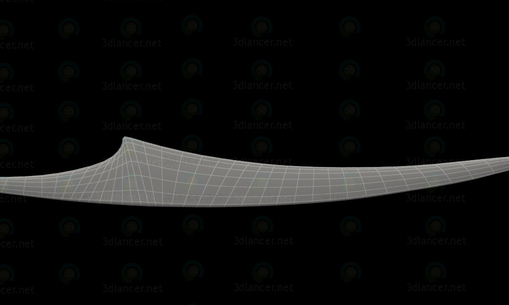 3d Sword chrome model buy - render 3d Sword chrome model buy - render