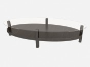 Oval coffee table Art Deco Faust Z02