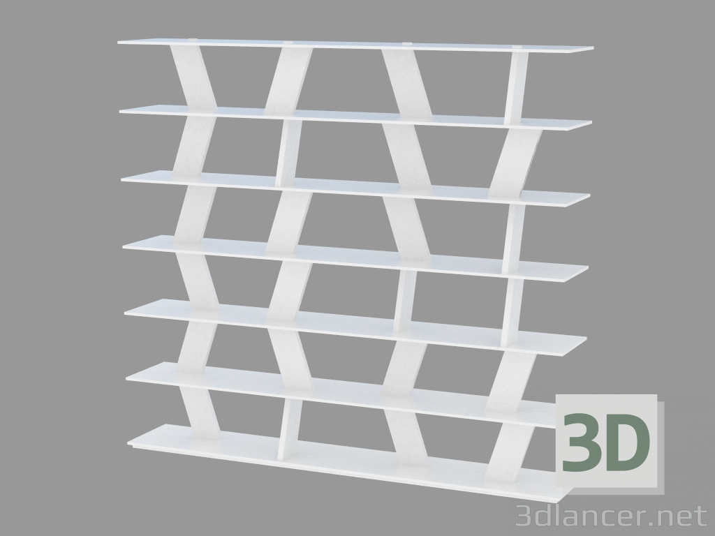 modello 3D Scaffalature - anteprima