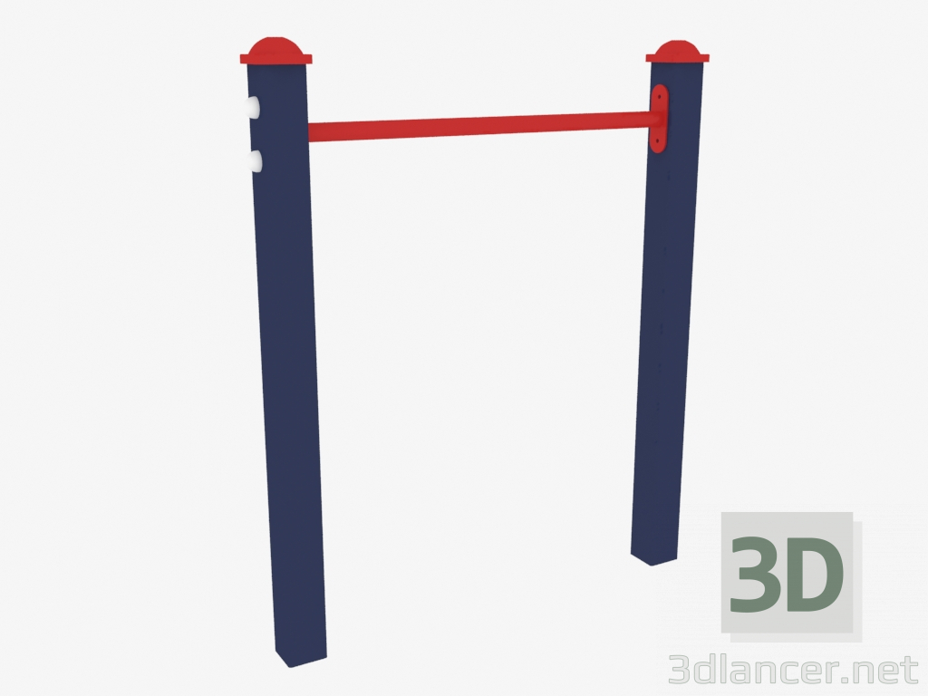 3 डी मॉडल छोटी क्षैतिज पट्टी (7905) - पूर्वावलोकन