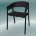 modèle 3D Housse de chaise (cuir noir raffiné, noir) - preview