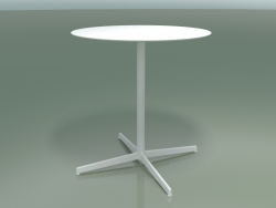 Runder Tisch 5553 (H 72,5 - Ø 69 cm, Weiß, V12)