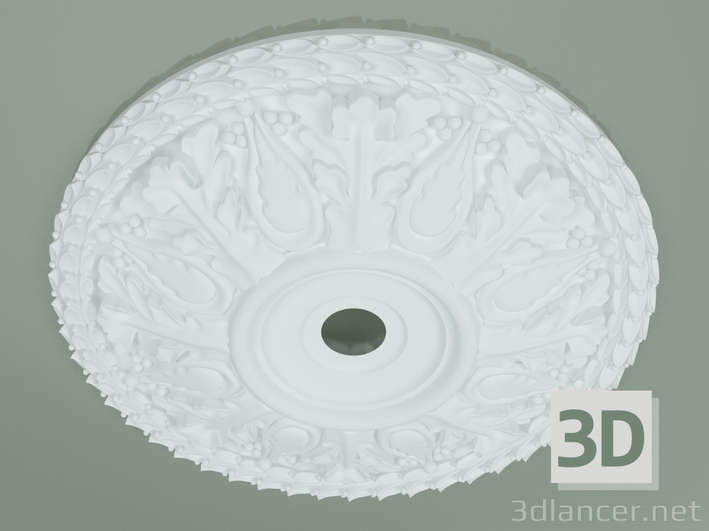 3D Modell Rosette mit Ornament RW035 - Vorschau