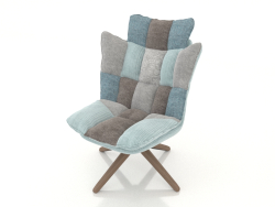 Husk style armchair (light patchwork)