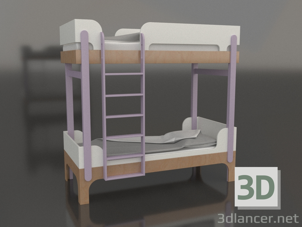3 डी मॉडल चारपाई बिस्तर ट्यून क्यू (URTQA1) - पूर्वावलोकन