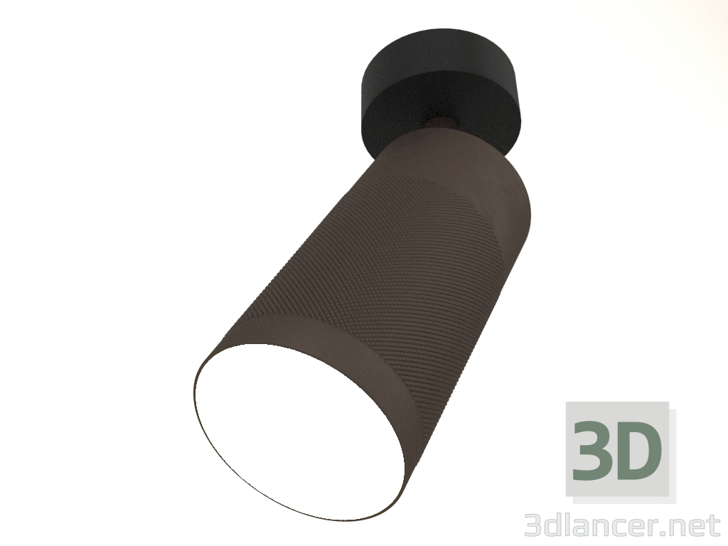 3D modeli Tavan lambası Patrone Canopy (Kahverengi Pirinç) - önizleme