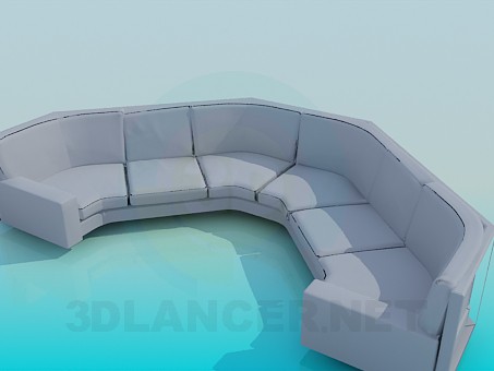 3d модель Диван – превью 3d модель Диван – превью