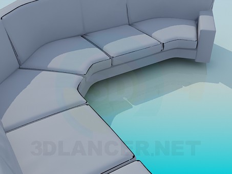3d модель Диван – превью 3d модель Диван – превью