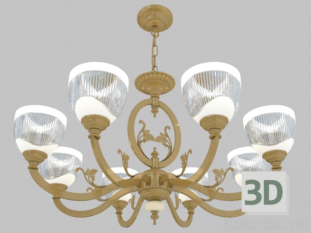 3D Modell Leuchte (Kronleuchter) Piemont (3998 8) - Vorschau