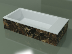Countertop washbasin (01R141102, Emperador M06, L 72, P 36, H 16 cm)