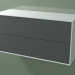 3d model Caja doble (8AUDCA01, Glacier White C01, HPL P05, L 96, P 36, H 48 cm) - vista previa