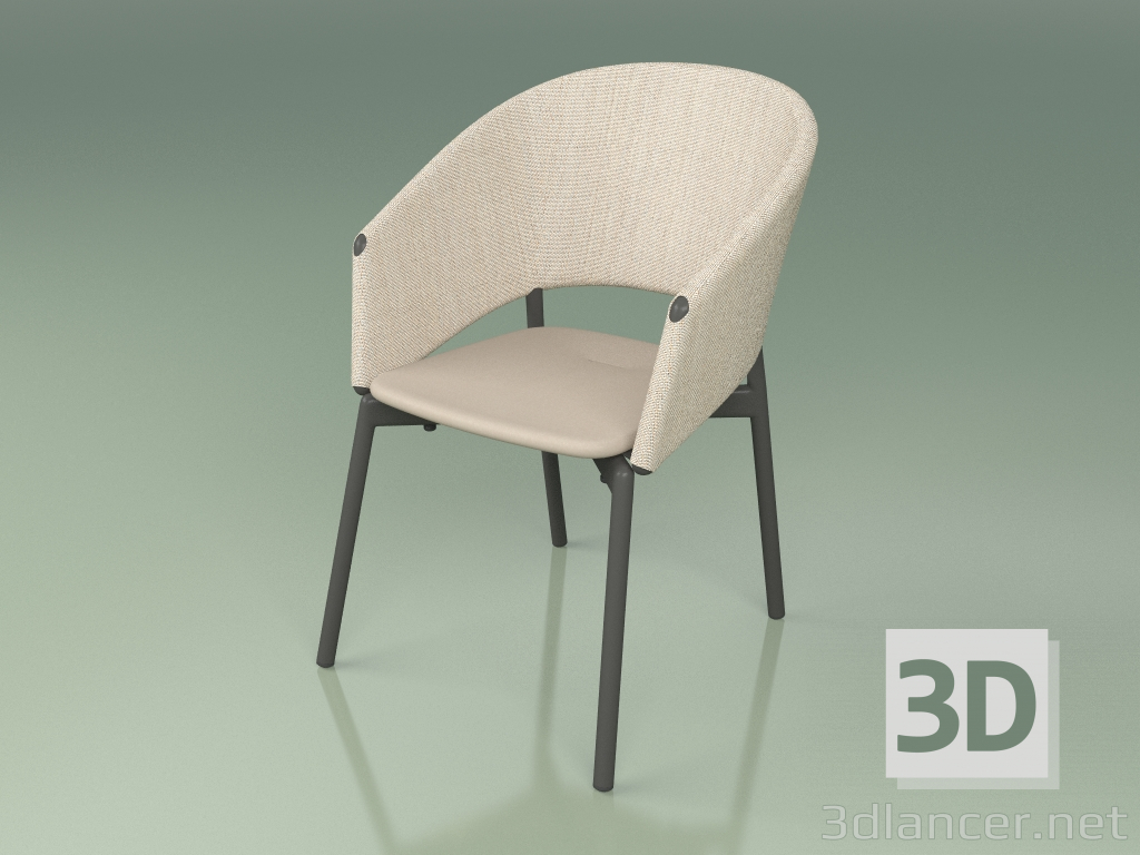 modello 3D Sedia Comfort 022 (Metallo Fumo, Sabbia, Resina Poliuretanica Talpa) - anteprima