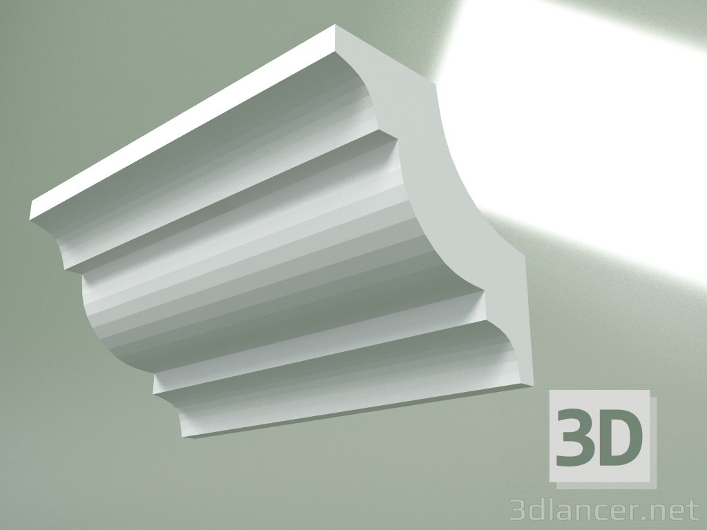 3D modeli Alçı korniş (tavan kaidesi) KT307 - önizleme