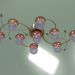 modello 3D Lampadario a soffitto 4800-9 (viola) - anteprima