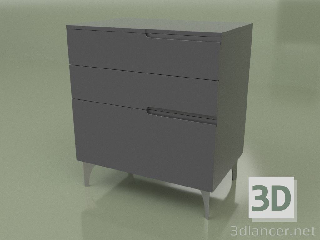 3d model Chest of drawers GL 300 (Anthracite) - preview