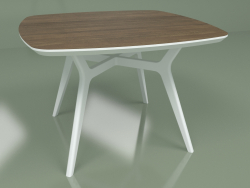 डाइनिंग टेबल लार्स वॉलनट (सफेद, 1100x1100)