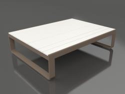 Coffee table 120 (White polyethylene, Bronze)