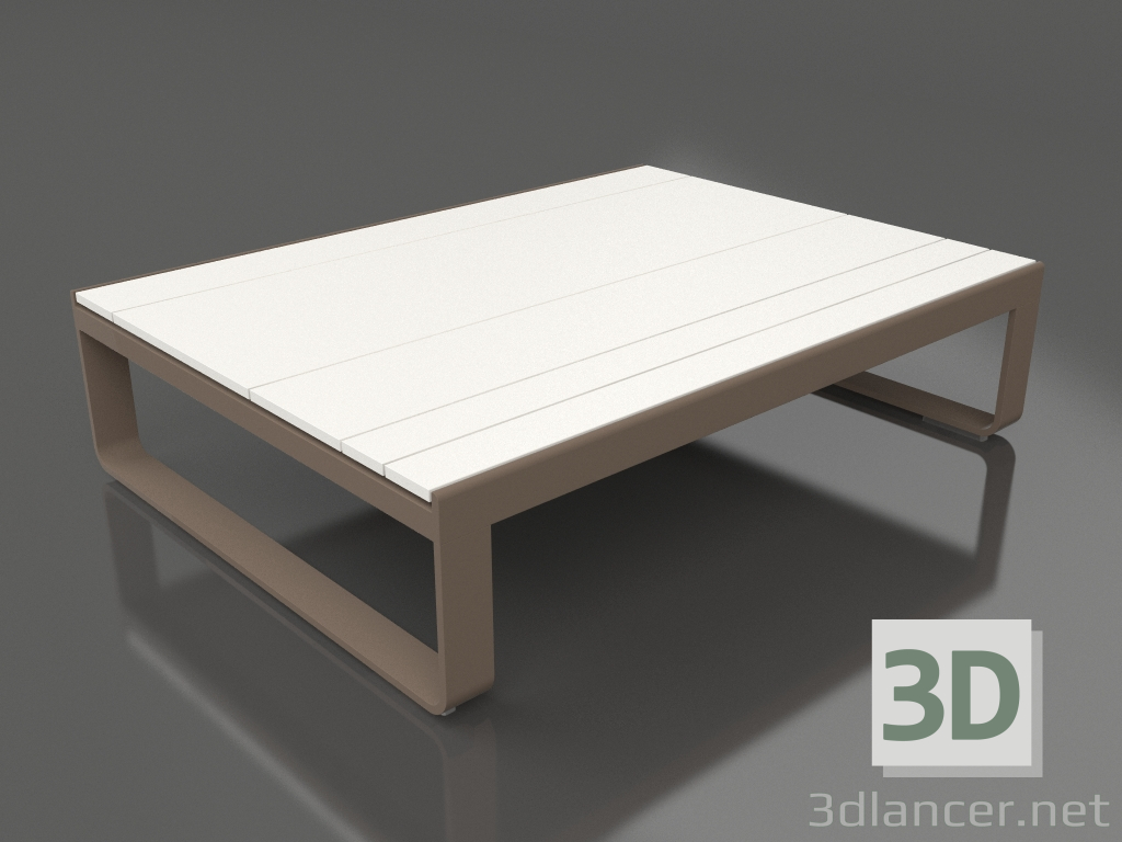 3d модель Кофейный столик 120 (White polyethylene, Bronze) – превью