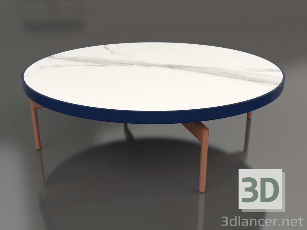 modèle 3D Table basse ronde Ø120 (Bleu nuit, DEKTON Aura) - preview