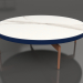 modèle 3D Table basse ronde Ø120 (Bleu nuit, DEKTON Aura) - preview